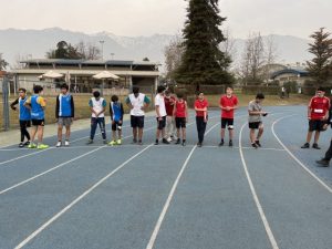 Alonso Paredes y Benjamín Mira en 800 metros infantil varones.