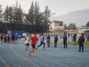 Benjamín Acuña en  100 metros Velocidad