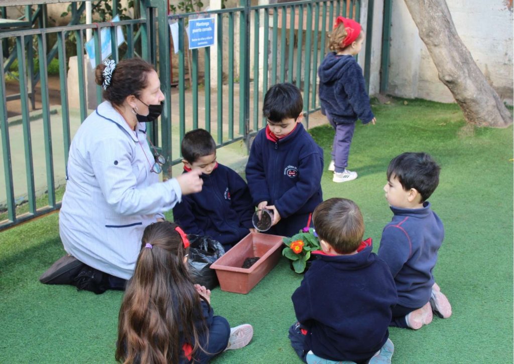 Plantación de jardineras.