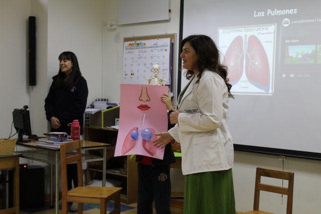 Visita de Apoderados Médicos a los 2° Básicos